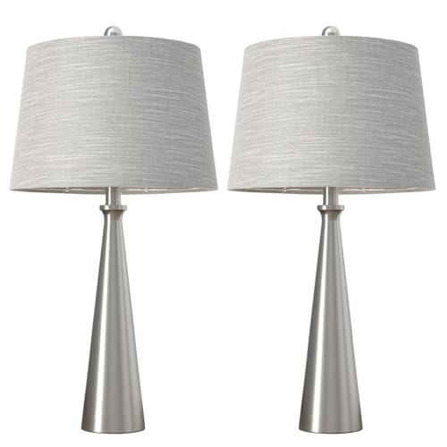 25.75" Modern Table Lamp for Bedroom Set of 2 (2 Count)