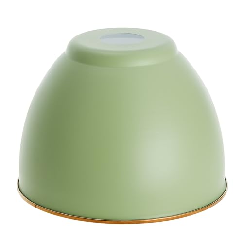 21601-51,Replacement Metal Shade for Pendant Light,Gemma Green,7-7/8"W x 5-3/4"H,Center Hole 1-5/8"