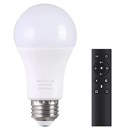 A19 LED Light Bulbs with Remote Control