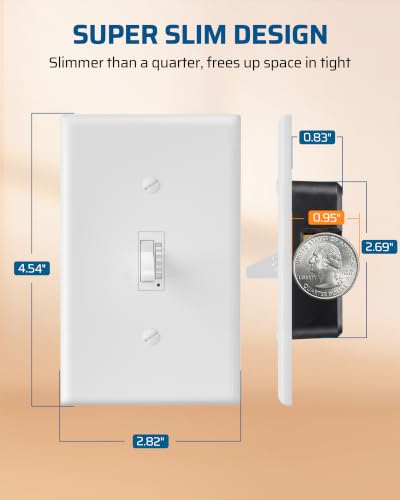 Digital Toggle Dimmer Switch (3 Count)
