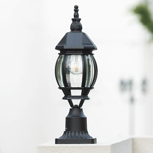 Solar Post Light With Pier Mount Base
