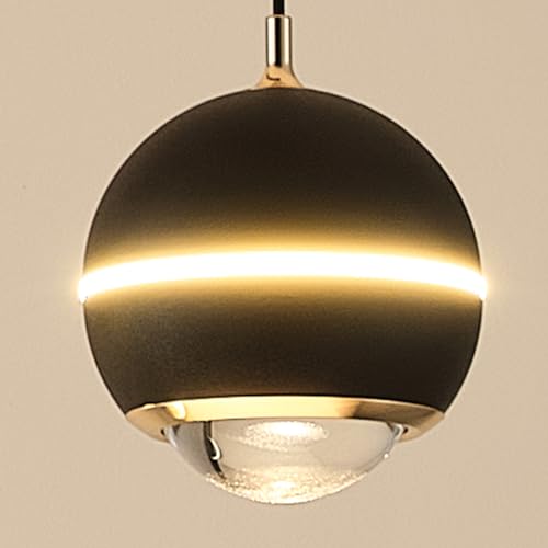 Modern LED Pendant Light Dimmable 36in Crystal Globe LED Chandelier