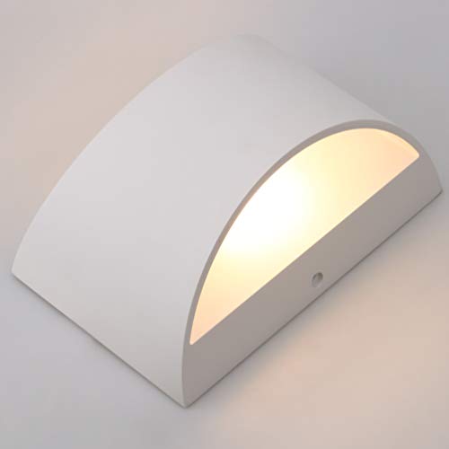 Aluminum Modern Indoor LED Wall Sconce Hardwired Interior Wall Lights Set of 2 Up and Down Wall Mount Light for Living Room Bedroom Hallway Corridor Warm White 3000K