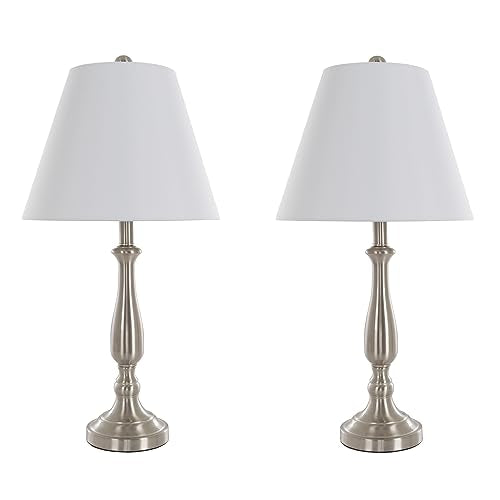 Brushed Steel Table Lamps