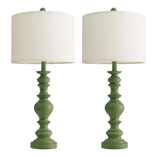 27" Sage Green Table Lamps Set of 2 (2 Count)