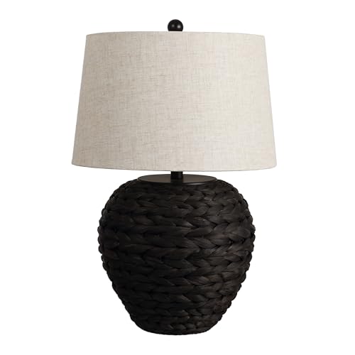 Alaro Table Lamp Woven Water Hyacinth Basket 24.5"