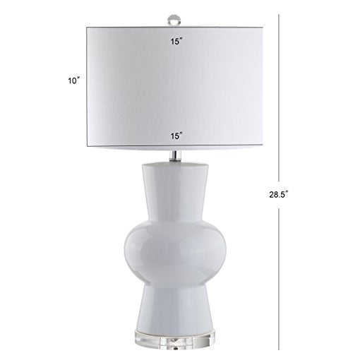 Julia Hourglass 28.5" Ceramic Bedside Table Lamp