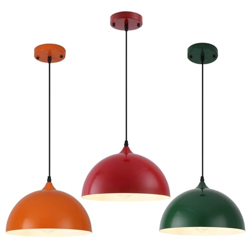 Colorful Pendant Lights (3 Count)