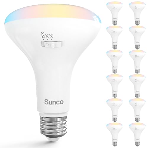 Sunco 12 Pack BR30 LED Bulb Flood Light (12 Count)