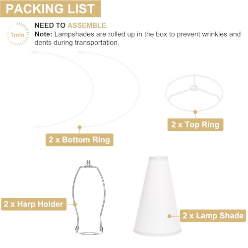 Empire Lamp Shades Set of 2 (2 Count)