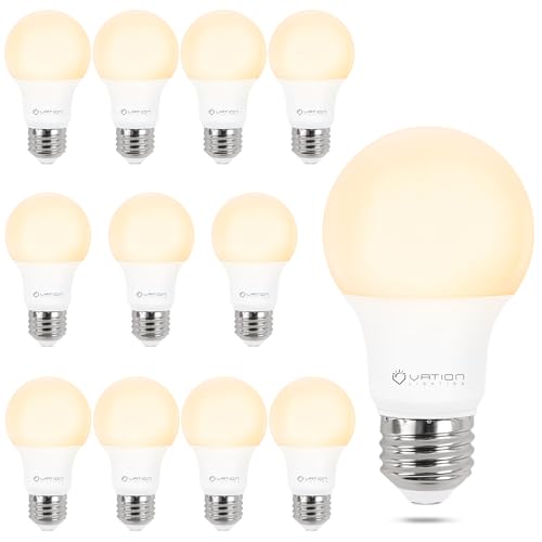 A19 Dimmable LED Light Bulbs (12 Count)