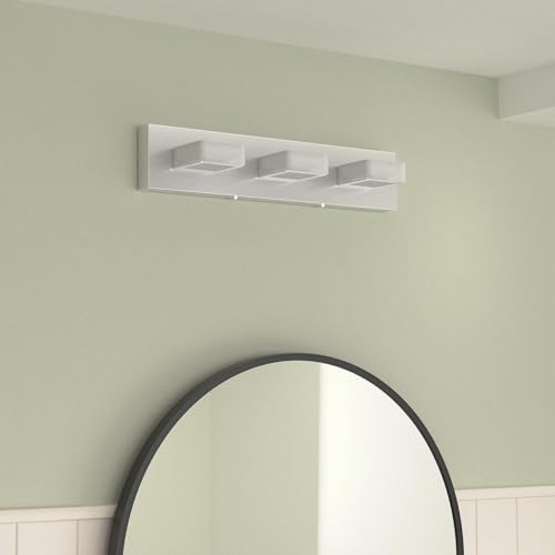 Dimmable LED Vanity Light Modern 3 Light Acrylic Stainless Steel for Bathroom Vanity Lighting Fixtures