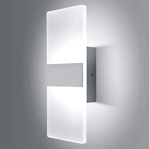 12W Dimmable Modern Up Down Acrylic LED Wall Sconce Cool White
