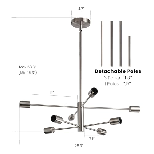 Modern Sputnik Chandeliers Light (8 Count)