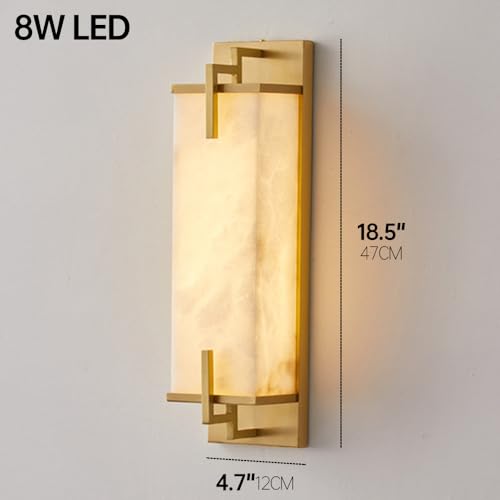 Modern Marble Wall Sconce Natural Alabaster Sconce