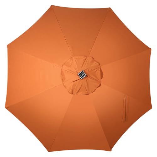 9 ft Solar Umbrella with 32 LED Lights for Garden (32 Count)
