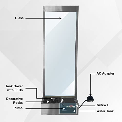 72" Steel Glass Free