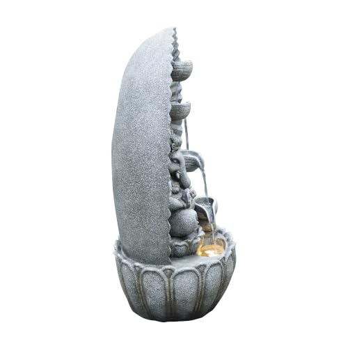 LED Ganesha Cascade Water Fountain