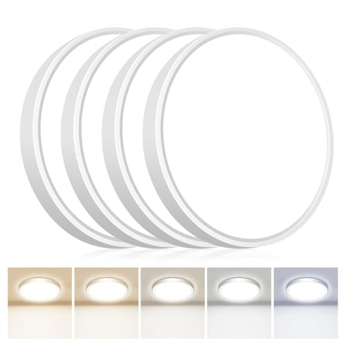 4PACK Flush Mount LED Ceiling Light Fixture