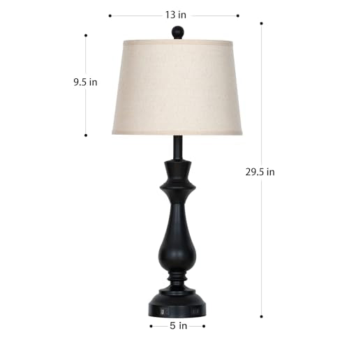 Modern Black Table Lamp for Living Room