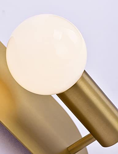 Brushed Gold Wall Lighting Fixtures (2 Count)
