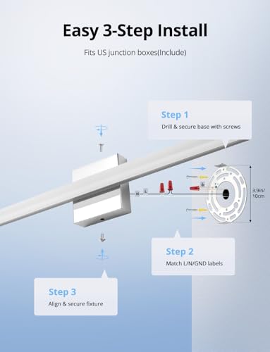 Lights for Bathroom Over Mirror (2 Count)