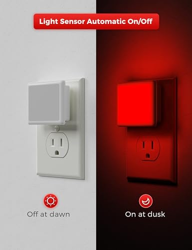 Red Night Lights Plug into Wall 2 (2 Count)
