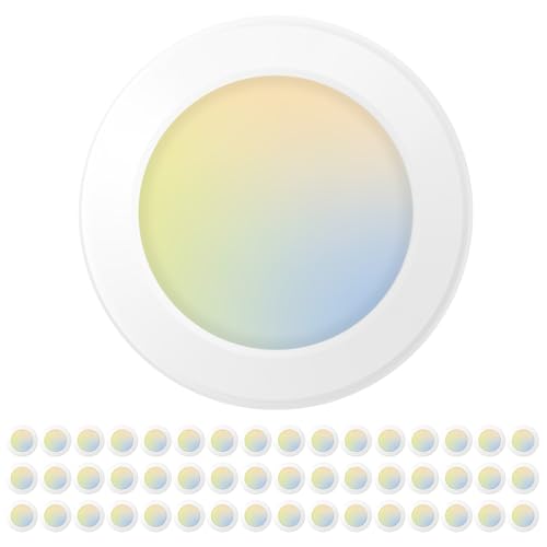48 Pack 5 6 Inch LED Disk Lights (48 Count)