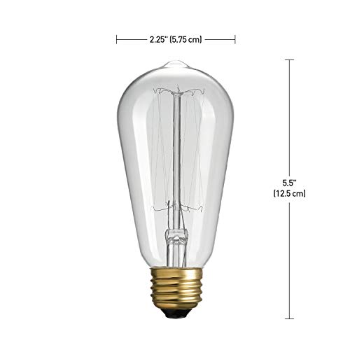 01321 60W Vintage Edison S60 Squirrel Cage Light Bulb