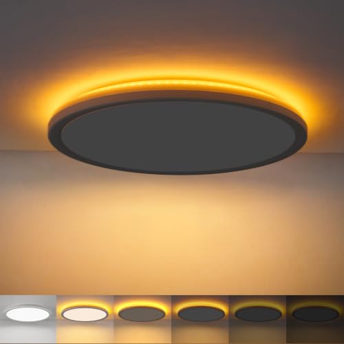 12inch LED Flush Mount Ceiling Light with Night Light (White / 1 pack)