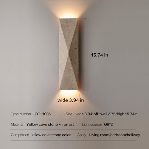 Travertine Wall Sconce