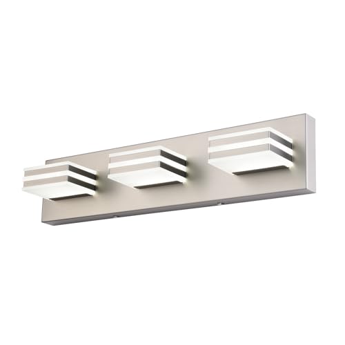 Brushed Nickel Vanity Lights for Bathroom Light Fixtures (3 Count)