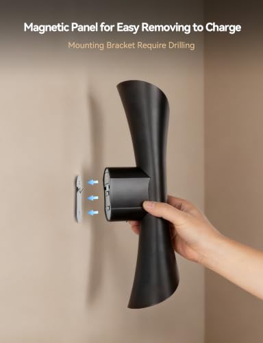 Battery Operated Wall Sconce with Remote Art Deco Cordless Sconces