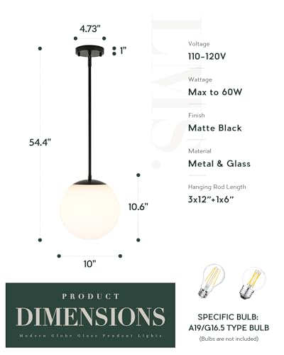 10 Inch Globe Pendant Lights