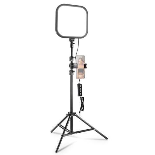 BASICS15W 10.8" LED Video Light Panel Lighting Kit with 63" Tripod Stand