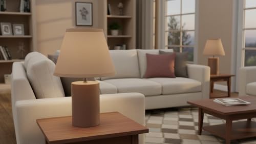 56001 Transitional Hardback Empire Shape UNO Construction Lamp Shade in Sienna Brown