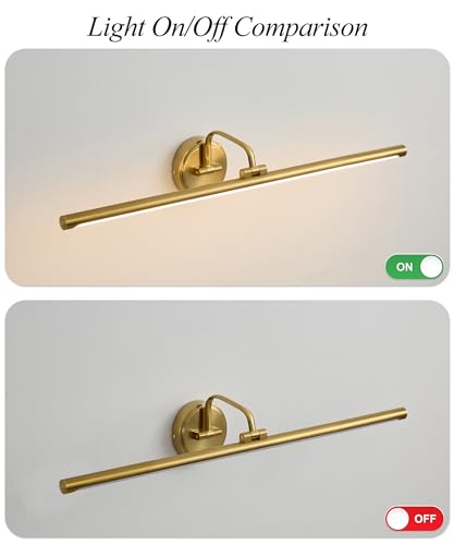 Hardwired Picture Light for Wall (Gold / 32 inches)