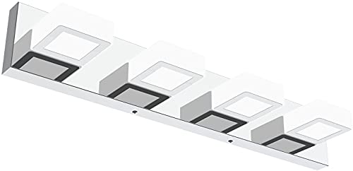LED Modern Vanity Light Bathroom Vanity Lights Over Mirror Acrylic Bathroom Wall Light Fixtures Cool White 6000K