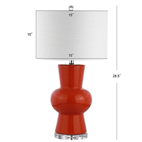Julia Hourglass 28.5" Ceramic Bedside Table Lamp