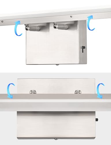 48 Inch 3CCT Bathroom Vanity Light Bar Over Mirror Nickel