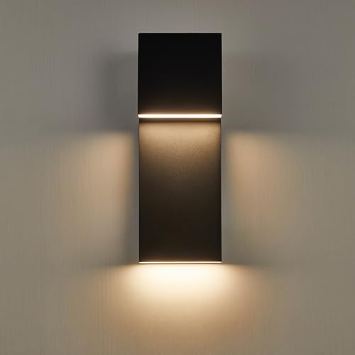 Modern LED Outdoor Wall Sconce 17W Integrated LED Outdoor Wall Mount