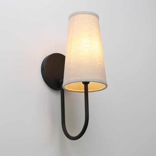 Set of 2 Linen Fabric Wall Sconces (2 Count)