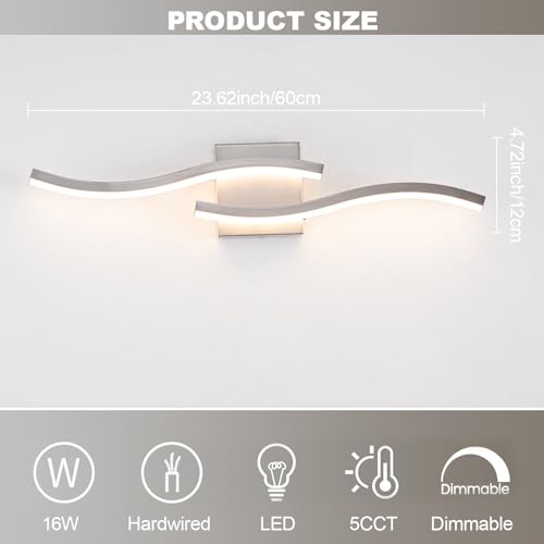 23.62 inch Brushed Nickel LED Vanity Light