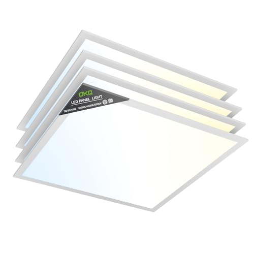 2x2 LED Flat Panel Light Drop Ceiling Office Fixture (4 Count)