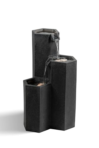 27.95“” H 3 Tiers Cascading Outdoor Water Fountain Made with Eco