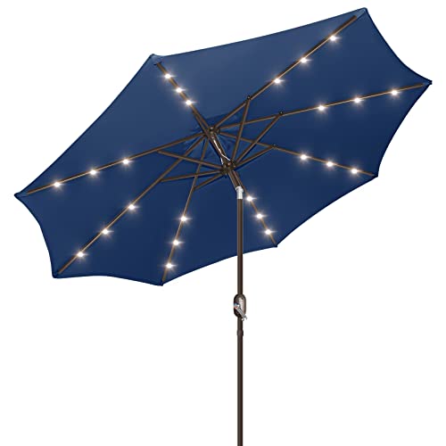 9ft Patio Umbrella with Solar Lights