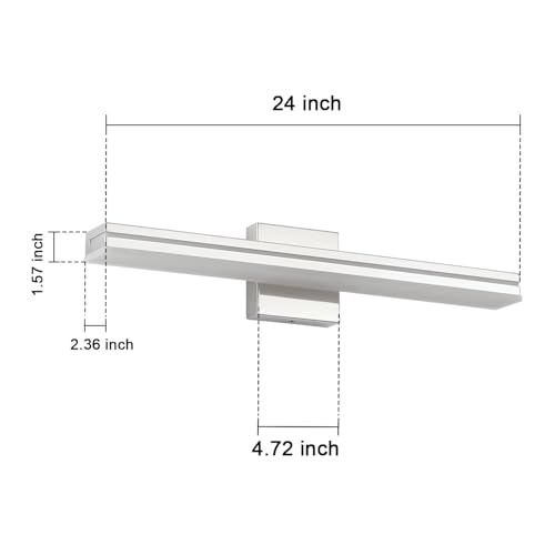 24 Inch LED Modern Bathroom Vanity Light Bar