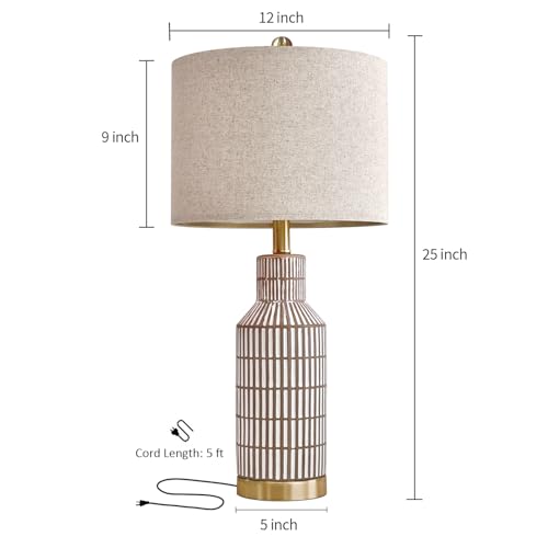 25" Table Lamps Set of 2 (2 Count)