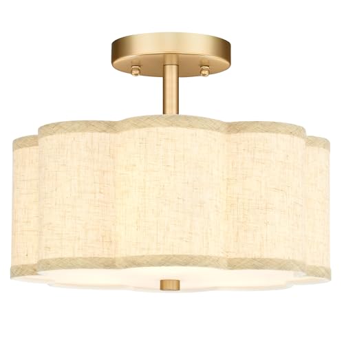 Gold Semi Flush Mount Ceiling Lights