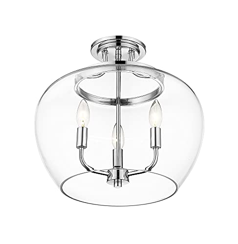 3 Light Semi Flush Mount 473SF